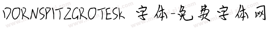 DORNSPITZGROTESK 字体字体转换